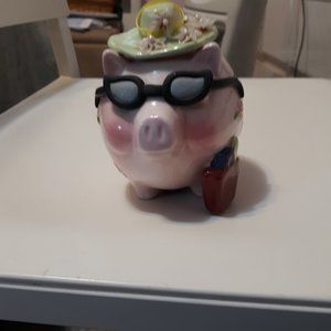 Ceramic Piggy Bank Shopping $$$